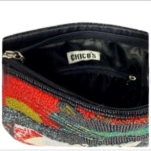 VTG Chico’s Multi-colored Beaded Geisha Purse Handbag - Picture 4 of 5